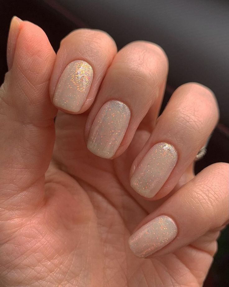 Soft Beige with Micro-Glitter