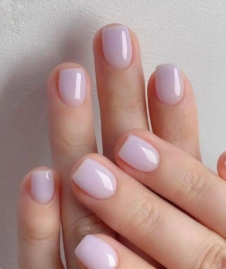 Matte Soft Pink Short Nails
