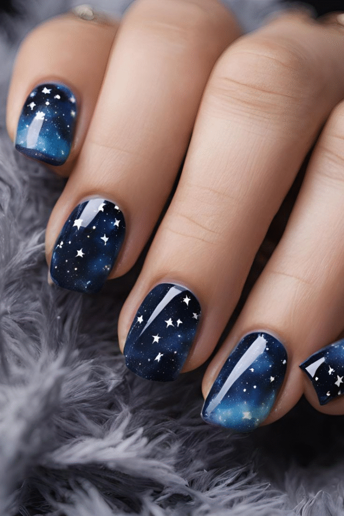 Starry Night Nail Art