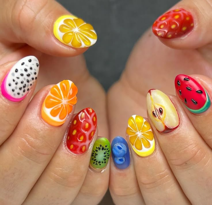 Fruit-Themed Nails